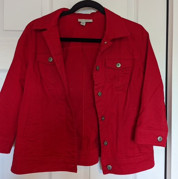 Cherry red jacket - Picture 1 of 5